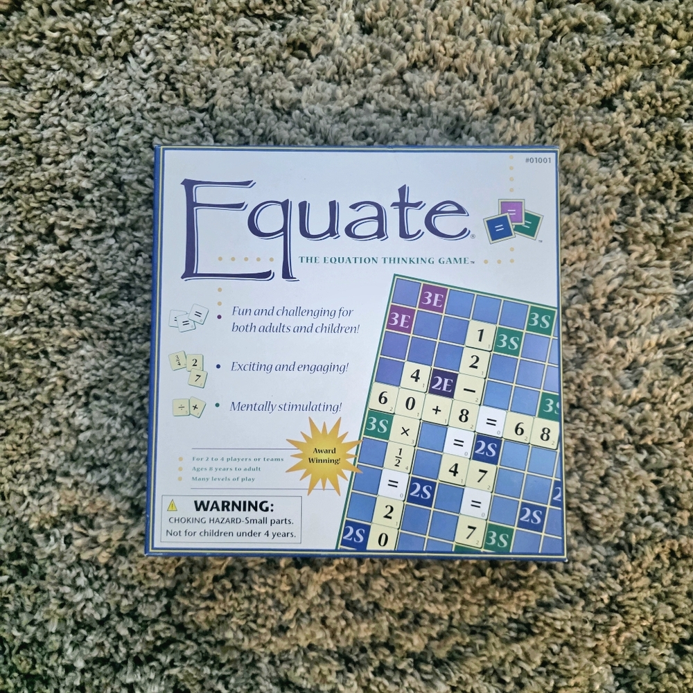 EQUATE Equation Thinking Game - NIB. Ages 8+